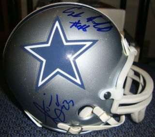 Dallas Cowboys Autograph Mini Helmet Signed By Erik Bickerstaff & Others