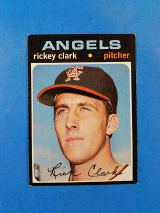 1971 Topps Baseball 697 Rickey Clark Angels Sp Vintage Ex - M,
