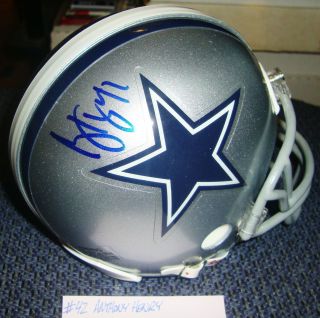 Dallas Cowboys Autograph Mini Helmet Signed By Anthony Henry 42 2005–2008