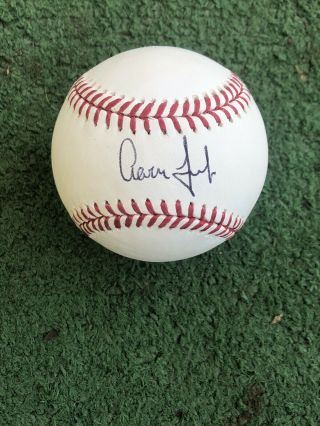 York Yankees Aaron Judge Signed Baseball Jsa Autograph Mlb Roy Authentic