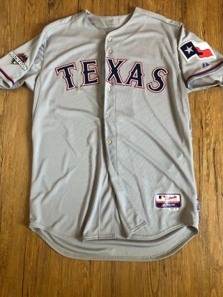 Yu Darvish Game Issued Jersey Texas Rangers Set 3 2014 2015 Post Season Patch 5