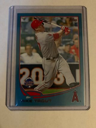2013 Topps Update Mike Trout Walmart Blue Ssp Us300