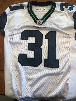CAM CHANCELLOR SEATTLE SEAHAWKS GAME 2010 REEBOK SIZE 50 JERSEY 3