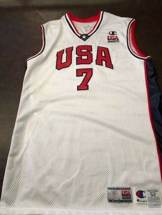 Alonzo Mourning game - issued 2000 Olympic jersey 2