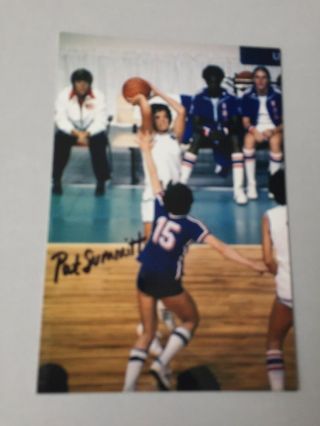Pat Summitt †2016 Olympic Gold Medal 1984 Basketball Coach Signed Photo 4 X 6