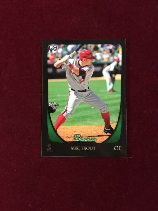 2011 Bowman Draft 101 Mike Trout Rc Rookie Card Must Have For Trout Collectors