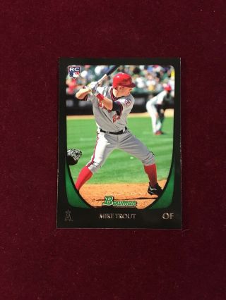 2011 Bowman Draft 101 Mike Trout RC ROOKIE Card Must Have For Trout Collectors 3