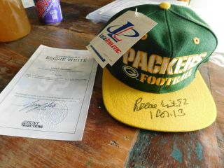 Nwt Reggie White Packers Signed/autographed And Owned W/letter Of Providence Nfl