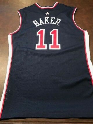 Vin Baker Game - Issued 2000 Olympic Jersey