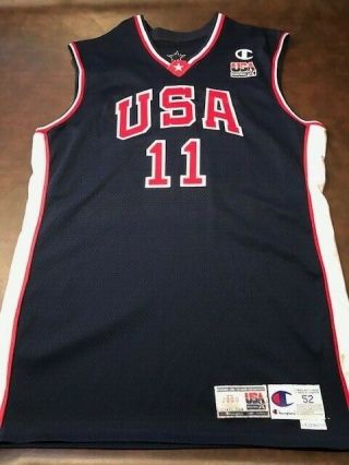 Vin Baker game - issued 2000 Olympic Jersey 2