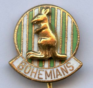Czech Republic Club Fc Bohemians Praha Football Vintage Badge Pin Grade
