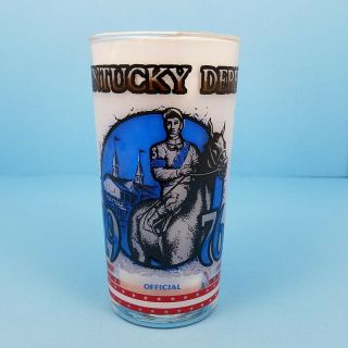 1976 Kentucky Derby 102 Julep Beverage Glass,  Winner Was Bold Forbes