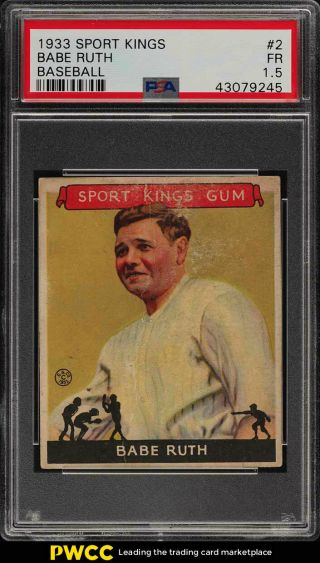 1933 Goudey Sport Kings Babe Ruth 2 Psa 1.  5 Pr (pwcc)