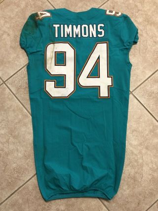 Lawrence Timmons Game Worn Miami Dolphins Jersey London Saints 10/1/17 Psa Dna 2