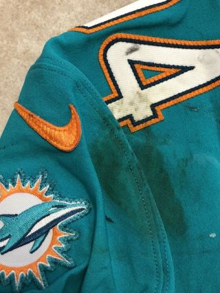 Lawrence Timmons Game Worn Miami Dolphins Jersey London Saints 10/1/17 Psa Dna 6