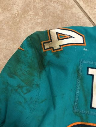 Lawrence Timmons Game Worn Miami Dolphins Jersey London Saints 10/1/17 Psa Dna 7