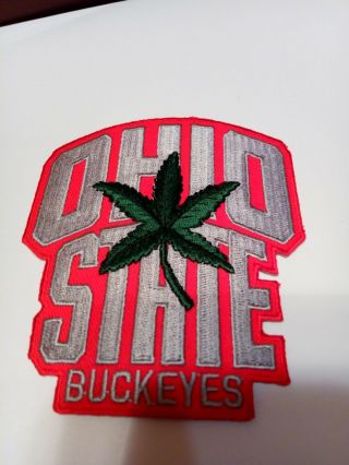 The Ohio State University Buckeyes Vintage Embroidered Iron On Patch 4 " X 3.  5 "