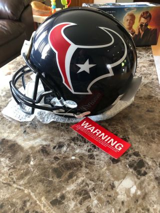 Jj Watt Signed Authentic Texans F/s Full Size Proline Helmet Jsa Authenticated