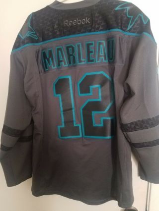 Patrick Marleau San Jose Sharks Reebok Rare Black Alternate Hockey Jersey L