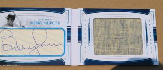 Bobby Murcer 2018 National Treasures Legends Cuts Booklet Auto Large Jersey 1/4