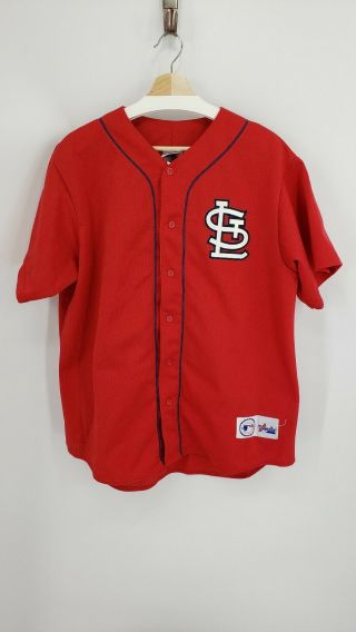 Vintage Mark McGwire St Louis Cardinals 25 Jersey Majestic Size L Sewn USA Made 2