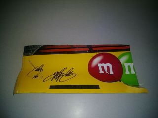 Kyle Busch And Joe Gibbs Signed Autographed Race Bumper Piece Photo Proof 2