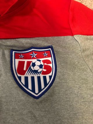 Men ' s Nike Dri - Fit USA Soccer Training Jersey Small Gray Red T Shirt 4