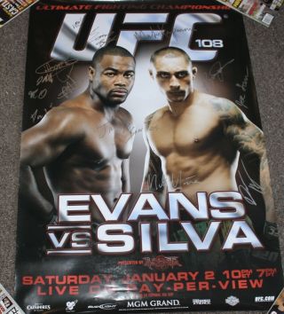 Ufc 108 Signed By 13 Fighters 27x39 Found In Storage Unit