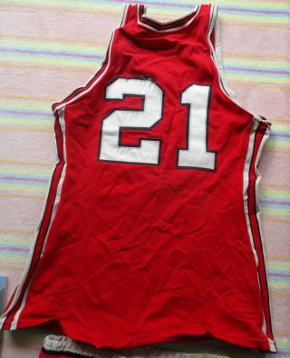 NCAA U Detroit Titans 1975 - 76 Boyd game worn basketball jersey Dick Vitale 3