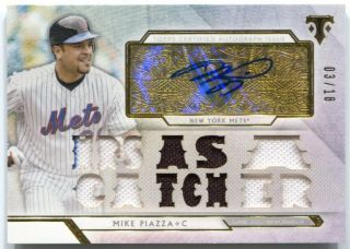 2018 Topps Triple Threads Mike Piazza Autograph Relics 13x Jersey Auto /18