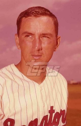 1964 Topps Baseball Color Negative.  Carl Bouldin Senators