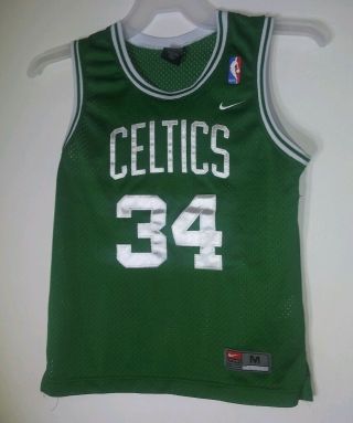 Medium Youth Nike Paul Pierce Boston Celtics Nba Basketball Sports Jersey Size M