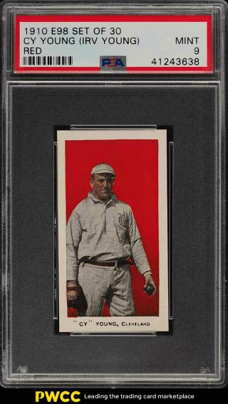 1910 E98 Set Of 30 Red Cy Young Psa 9 (pwcc)