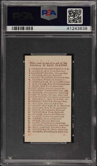 1910 E98 Set Of 30 Red Cy Young PSA 9 (PWCC) 2