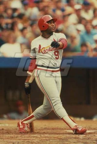 1987 Topps Sticker Baseball Card Final Color Negative Terry Pendleton Cardinals
