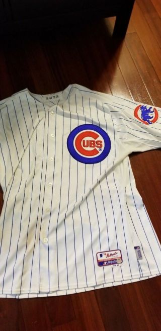 Chicago cubs 2001 gu jersey geovany soto majetic ron santo patch steiner mlb 4