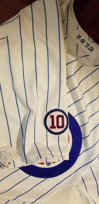Chicago cubs 2001 gu jersey geovany soto majetic ron santo patch steiner mlb 5