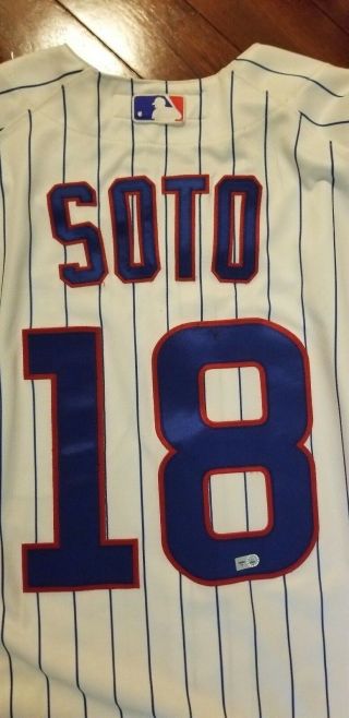 Chicago cubs 2001 gu jersey geovany soto majetic ron santo patch steiner mlb 7