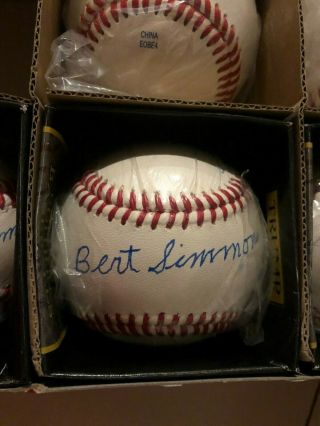 Bert Simmons Baltimore Elite Giants Negro League Signed Autographed Baseball
