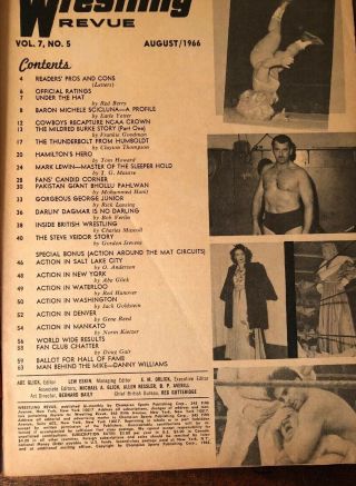 1966 Wrestling Revue ERNIE LADD GORGEOUS GEORGE JR TARZAN TYLER BOB BOYER ELLIS 2