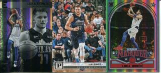 (3) 2018 - 19 Panini Chronicles Rc Luka Doncic Marquee,  Essentials,  Panini