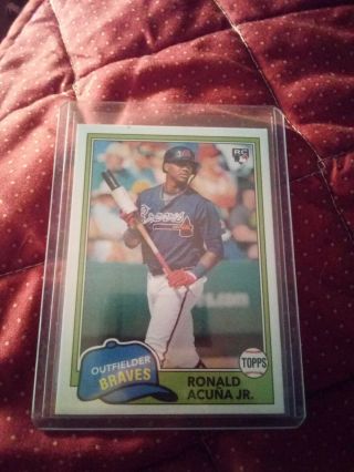 2017 Topps Heritage Ronald Acuna Jr Rookie Card