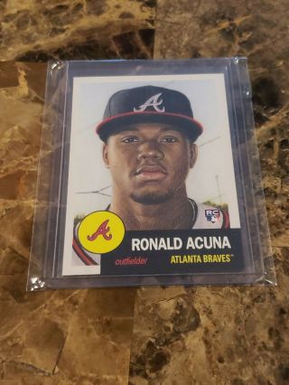 2018 Topps Living Set Ronald Acuna (rc) Rookie Card 19 Atlanta Braves