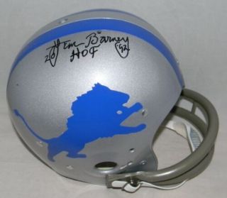 Lem Barney Autographed Signed Detroit Lions Full Size Tk Throwback Helmet Jsa