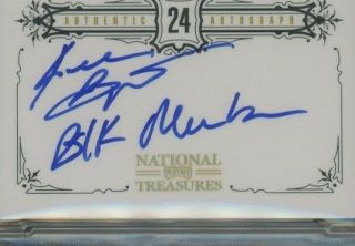 2009 - 10 National Treasures Notable Nicknames Kobe Bryant BLACK MAMBA AUTO PSA 10 2