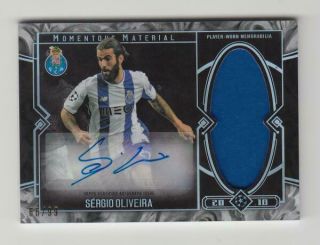 2017 - 18 Topps Champions League Museum Jersey Auto Card :sergio Oliveira 66/99