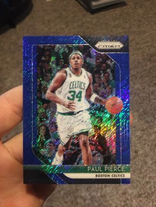 2018 - 19 Prizm Paul Pierce Fotl Blue Shimmer Refractor Ssp 2/7 Celtics Rare