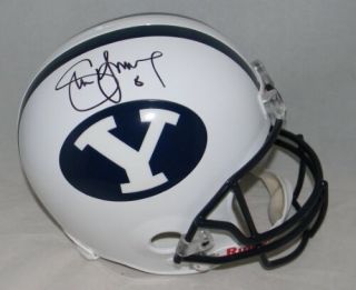 Steve Young Autographed Signed Byu Cougars Full Size Helmet Jsa,  Holo