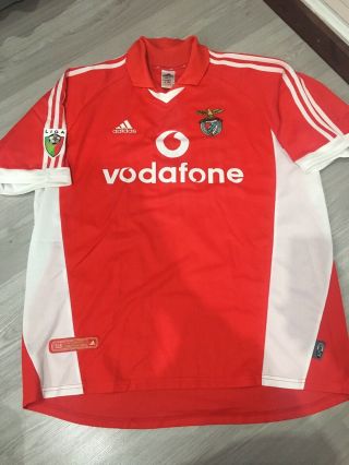 Sl Benfica Slb Portugal Match Worn Shirt Jersey Maillot Adidas 7 Andersson Rare
