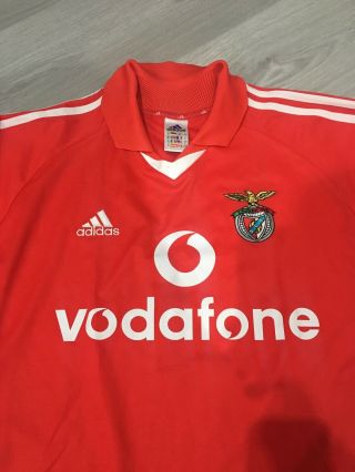 SL Benfica SLB Portugal Match Worn Shirt Jersey Maillot Adidas 7 Andersson Rare 2
